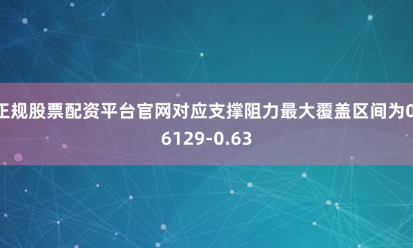 正规股票配资平台官网对应支撑阻力最大覆盖区间为0.6129-0.63