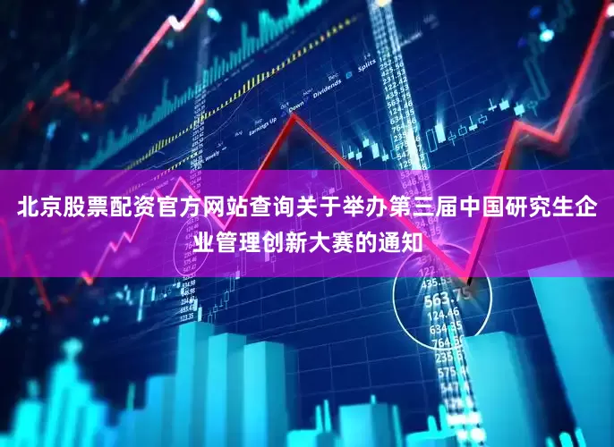 北京股票配资官方网站查询关于举办第三届中国研究生企业管理创新大赛的通知